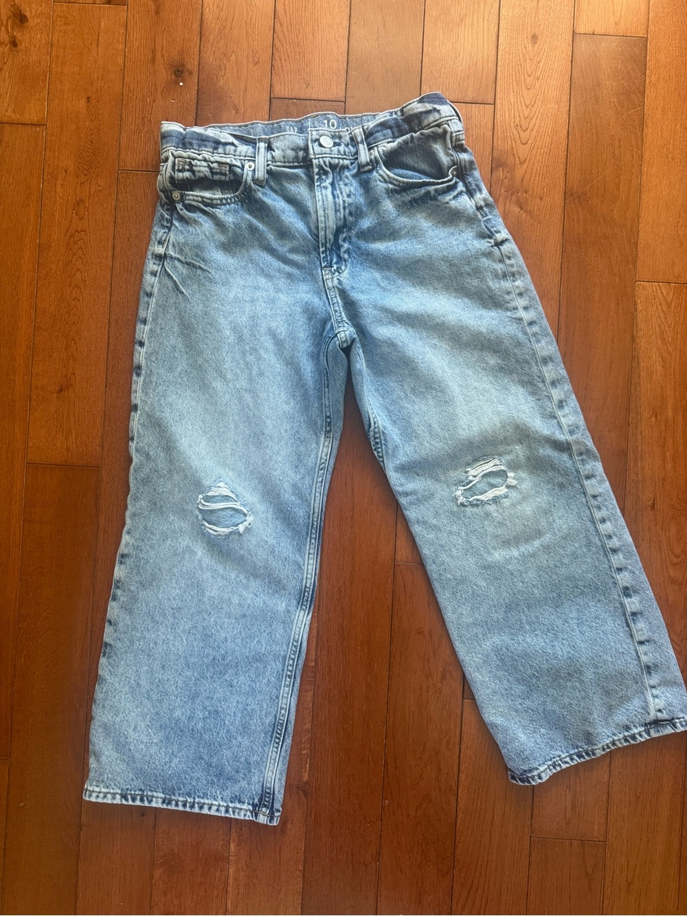 GAP Low Stride Distressed Jeans